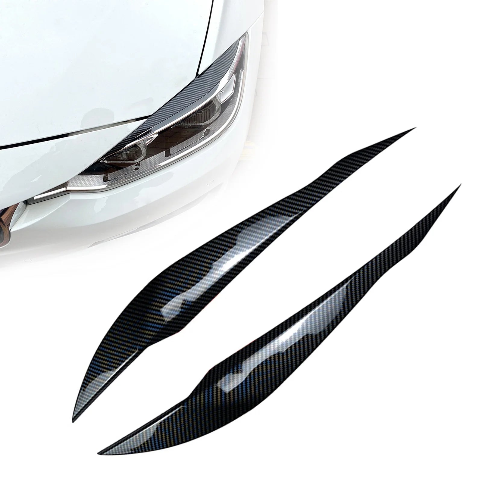 Car Headlight Eyelids Eyebrow