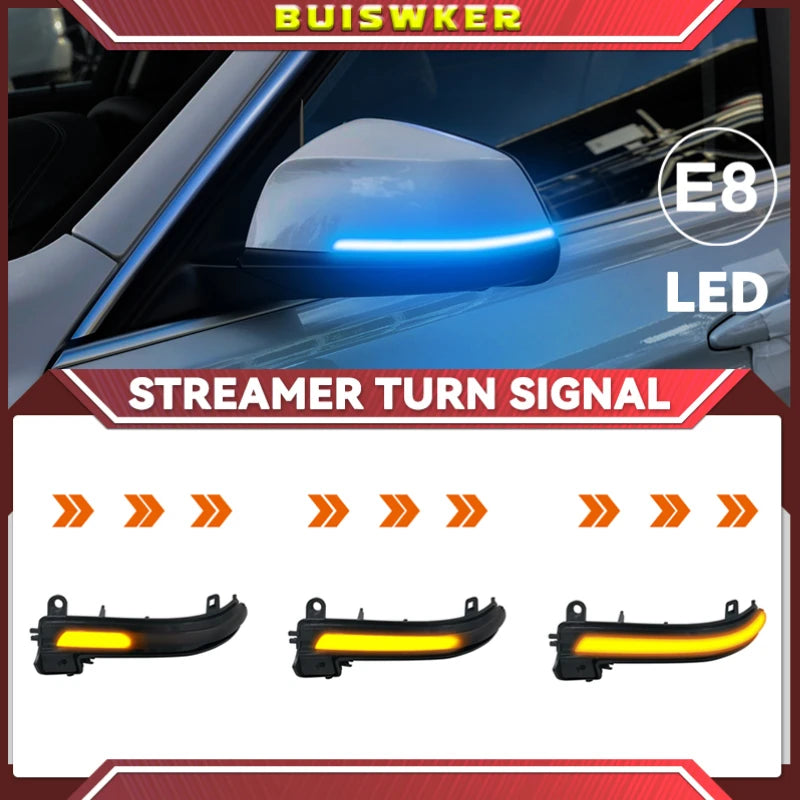 LED Turn Signal Side Mirror Flashing Light