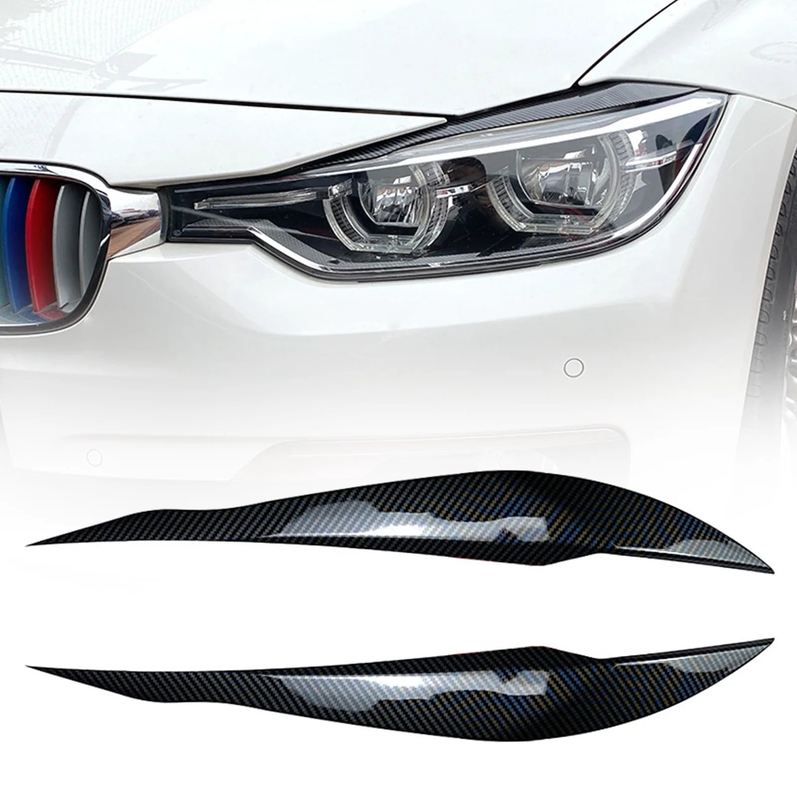 Car Headlight Eyelids Eyebrow