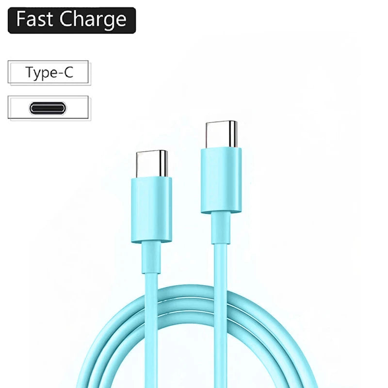 USB C Cable to USB C 60W Fast Charging Cable