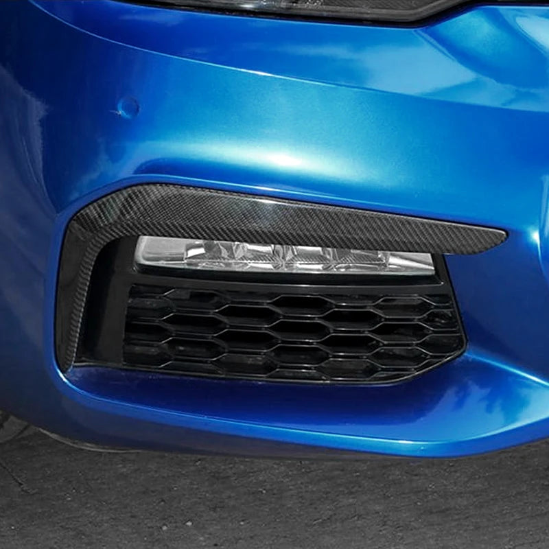 ABS Carbon Fiber Head Front Fog Lights Lamp Cover Grille
