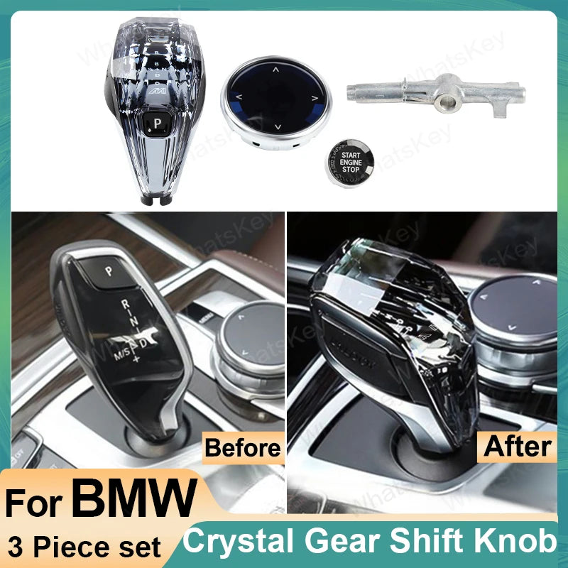 3 Piece Crystal Gear Shift Knob