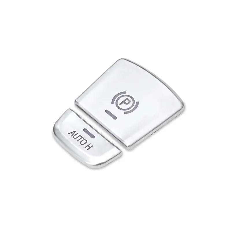 Chrome ABS Car Multimedia Button Cover Trim Parking Brake Button Sticker For BMW G01 G30 G38 5 Series 2017-2021 Auto Accessories