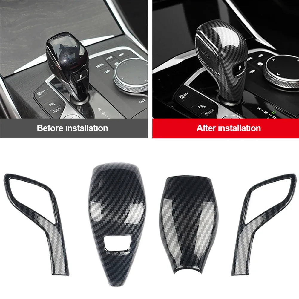 Carbon Fiber Gear Shift Knob Cover