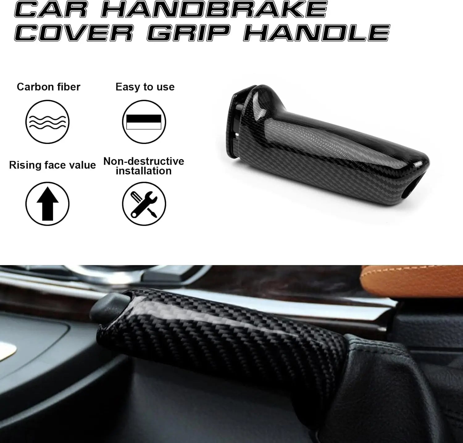 Car Handbrake Grip Cover