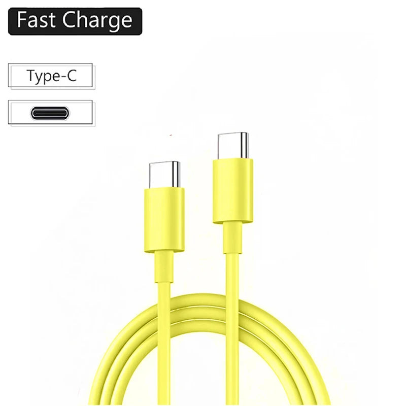 USB C Cable to USB C 60W Fast Charging Cable