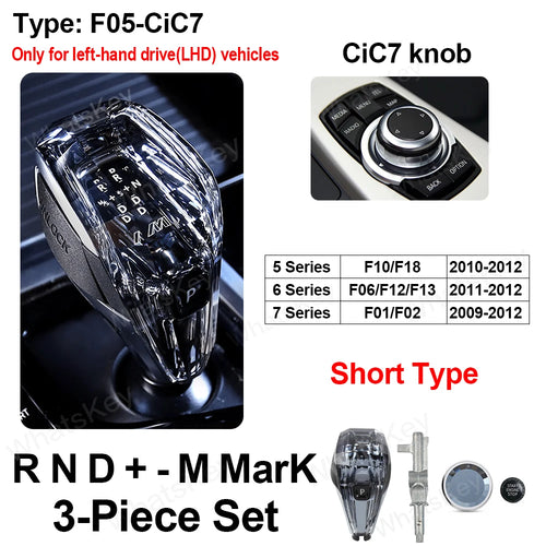 3 Piece Crystal Gear Shift Knob
